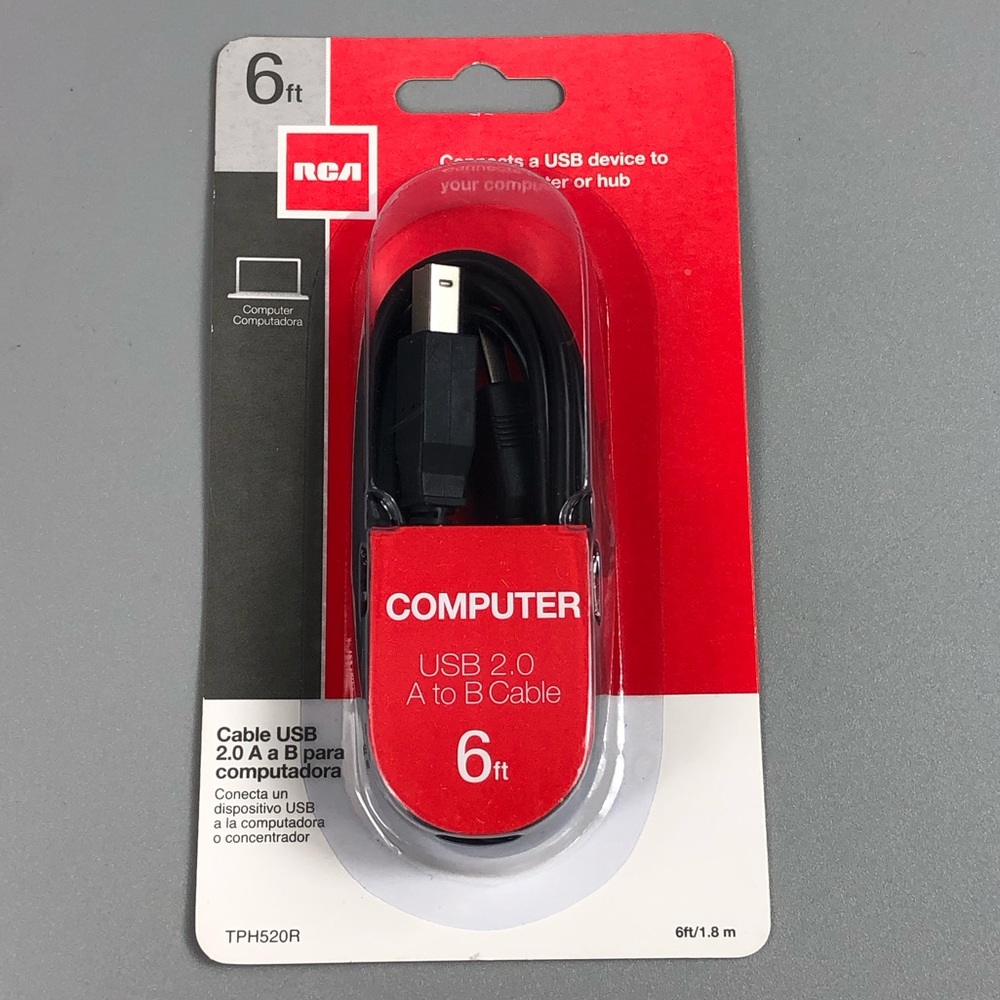 RCA 6-Feet USB A/B Cable TPH520R